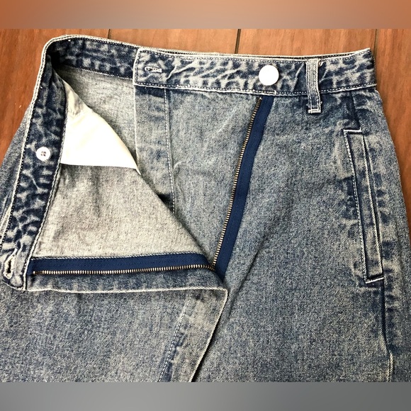 One Teaspoon Blue Denim Society Skirt - Picture 6 of 10